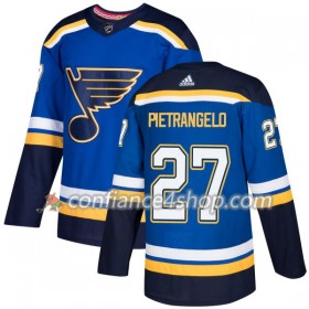 Adidas Maillot de Hockey St. Louis Blues Alex Pietrangelo 27 2017-2018 Blau Authentic - Homme